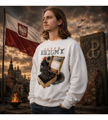 BLUZA Miś Szyfr Enigmy